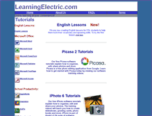 Tablet Screenshot of learningelectric.com